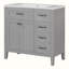 Ensemble de meuble-lavabo simple 35,98 po avec dessus Pyle-1520450013-1520450014