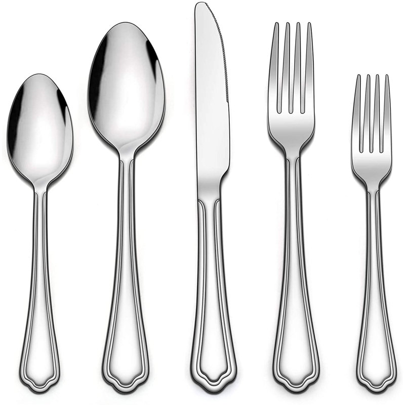 Red Barrel Studio Gustavson Stainless Steel Flatware Set - Service for 6