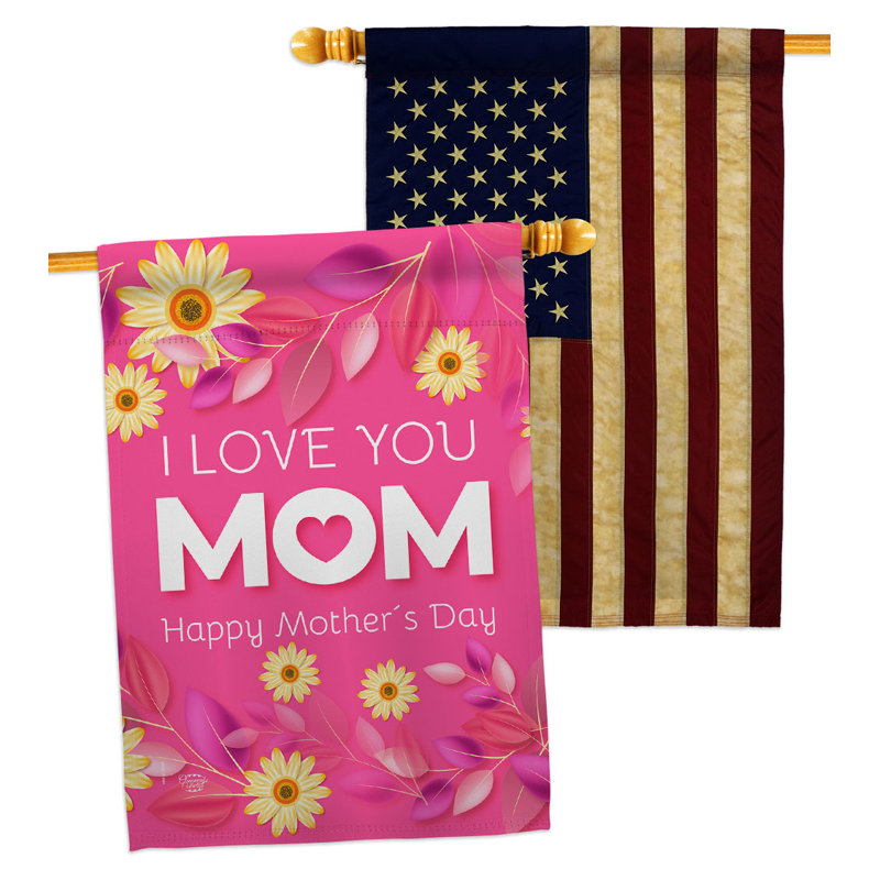 Drapeau de maison en polyester à 2 côtés 40 x 28 po Home Decor