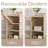 53"Entryway Bench with Upholstered Seat