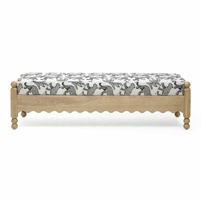 Banc en jacquard léopard Thelma