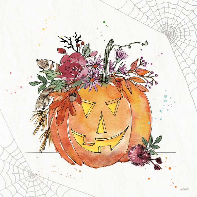 Spooky Style VII by Anne Tavoletti - Wrapped Canvas Painting, 91cm H x 91cm W x 3.8cm D