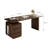 Computer Desk With Integrated Wireless Charging PC Compartment And Storage