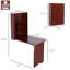 Bureau mural, bureau convertible escamotable, bureau d'ordinateur multifonctionnel avec tablettes pour bureau à domicile