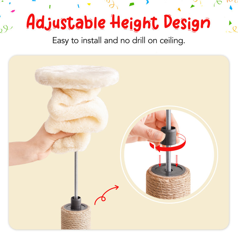 Tenley 101.6'' H Cat Tree, Light Beige