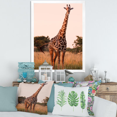 Girafe africaine dans la nature I - photographie sur toile