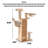 Solid Wood Large Cat Tree