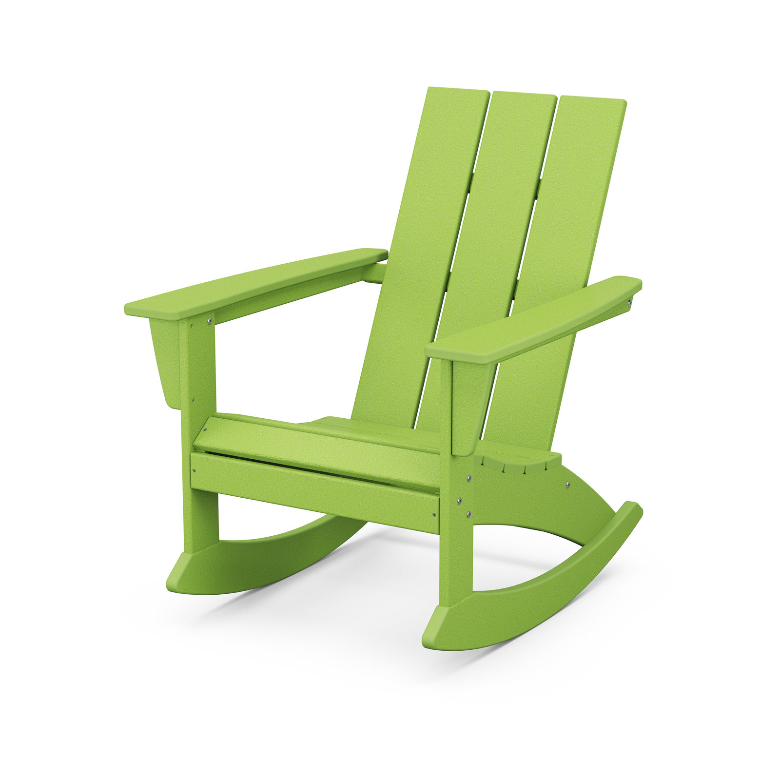 POLYWOOD® Modern Adirondack Patio Rocking Chair, Lime
