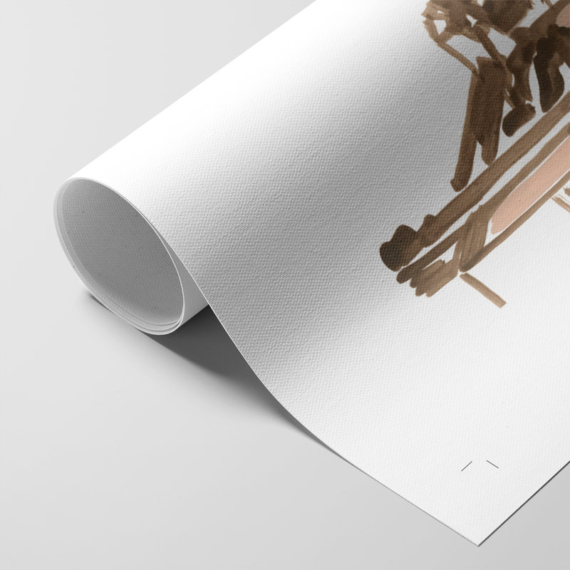 Blush Architecture Study VI - Impression sur toile seulement - NON-CADRE, H 18 po x l 12 po