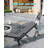 Lounge Chair Outdoor, Hdpe Chaise Lounge Outdoor With Wheels, Patio Lounge Chair Adjustable 5-Position Recliner For Patio, Poolside, Yard-1161810712