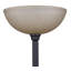 Lampe sur pied 2 lumières Thandi avec finition bronze huilé et abat-jour ambre