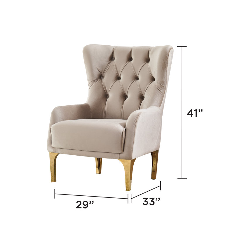 Chaise avec accoudoirs rembourrés Keivin, Taupe