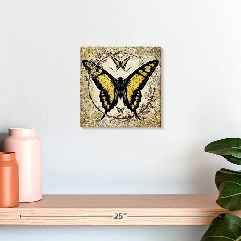 Abeille papillon Brampt II, H 10 po x l 10 po