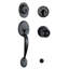 Knob Handleset with Single Cylinder Deadbolt and Door and Rosette