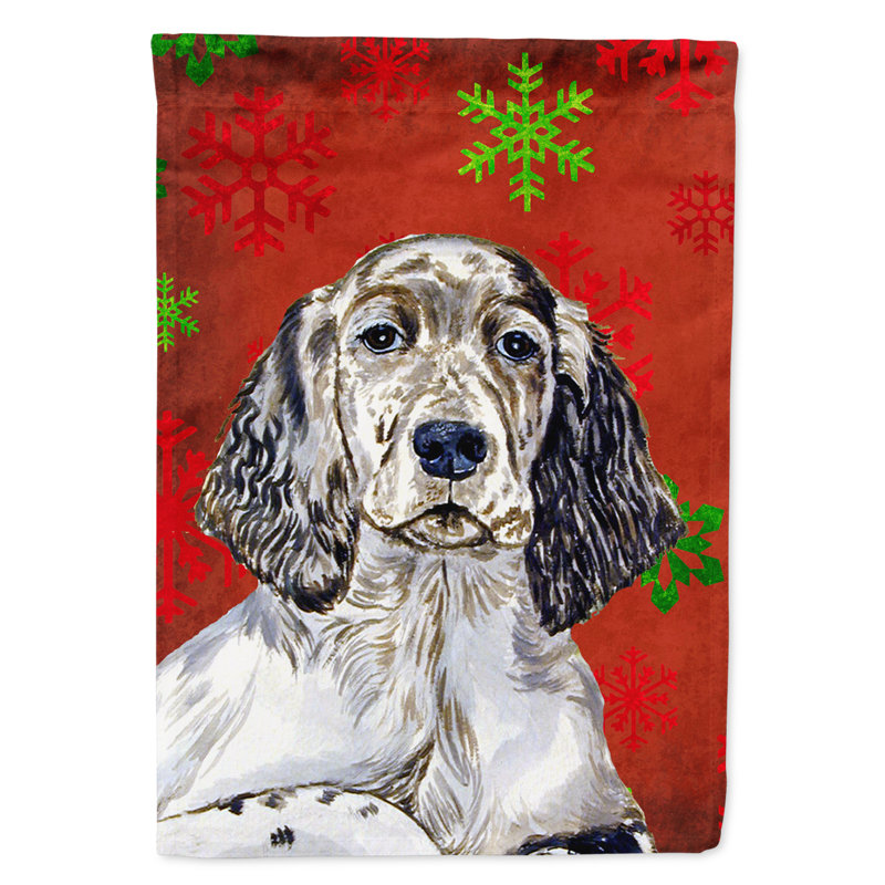 Drapeau rouge et vert Vart, Setter anglais