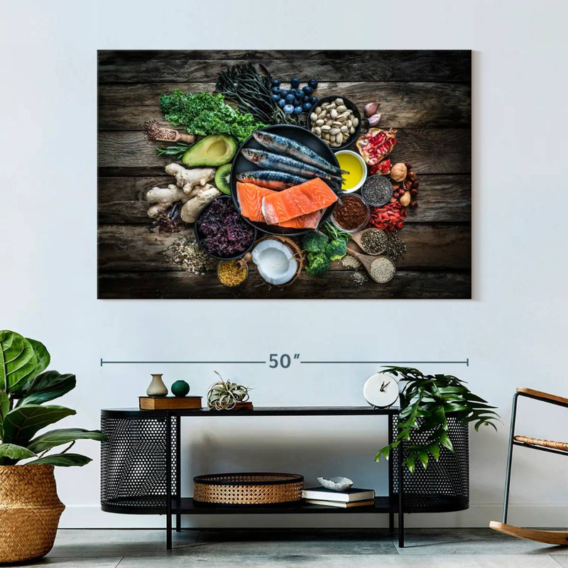 Yarlin Good And Healthy Food, 34" H x 51" W