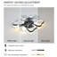 Ventilateur de plafond 19,7 pouces avec lumières avec télécommande de style papillon moderne, ventilateur de chambre à coucher, de salon, de minuterie, silencieux, préféré des enfants-1850700687