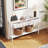  60'' Long Narrow Console Table w/4 Drawers & Open Storage Shelf Anti-Tip Kit White-577661731