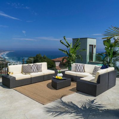 Ensemble modulaire d'extérieur 8 pièces Santa Cruz