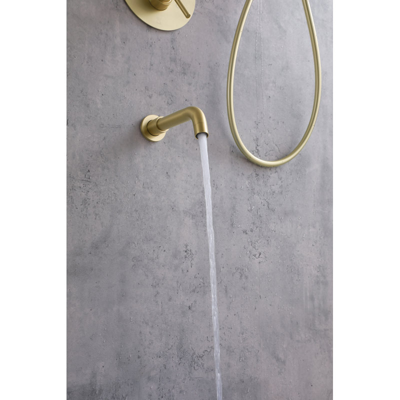 George with Rough-in Valve, Brushed Gold