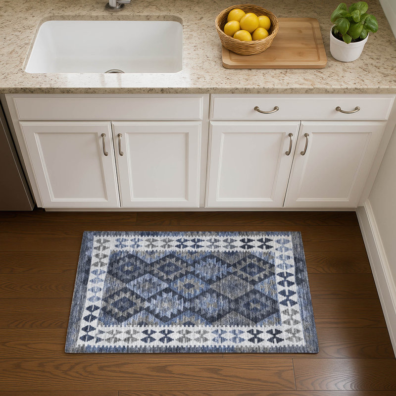 Premium Machine Washable Tara AMF1915 Tribal Rug, Rectangle 1'8" x 2'6"