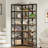 Kelsch Reversible Corner Bookcase, L-Shaped Bookshelf-1117462837