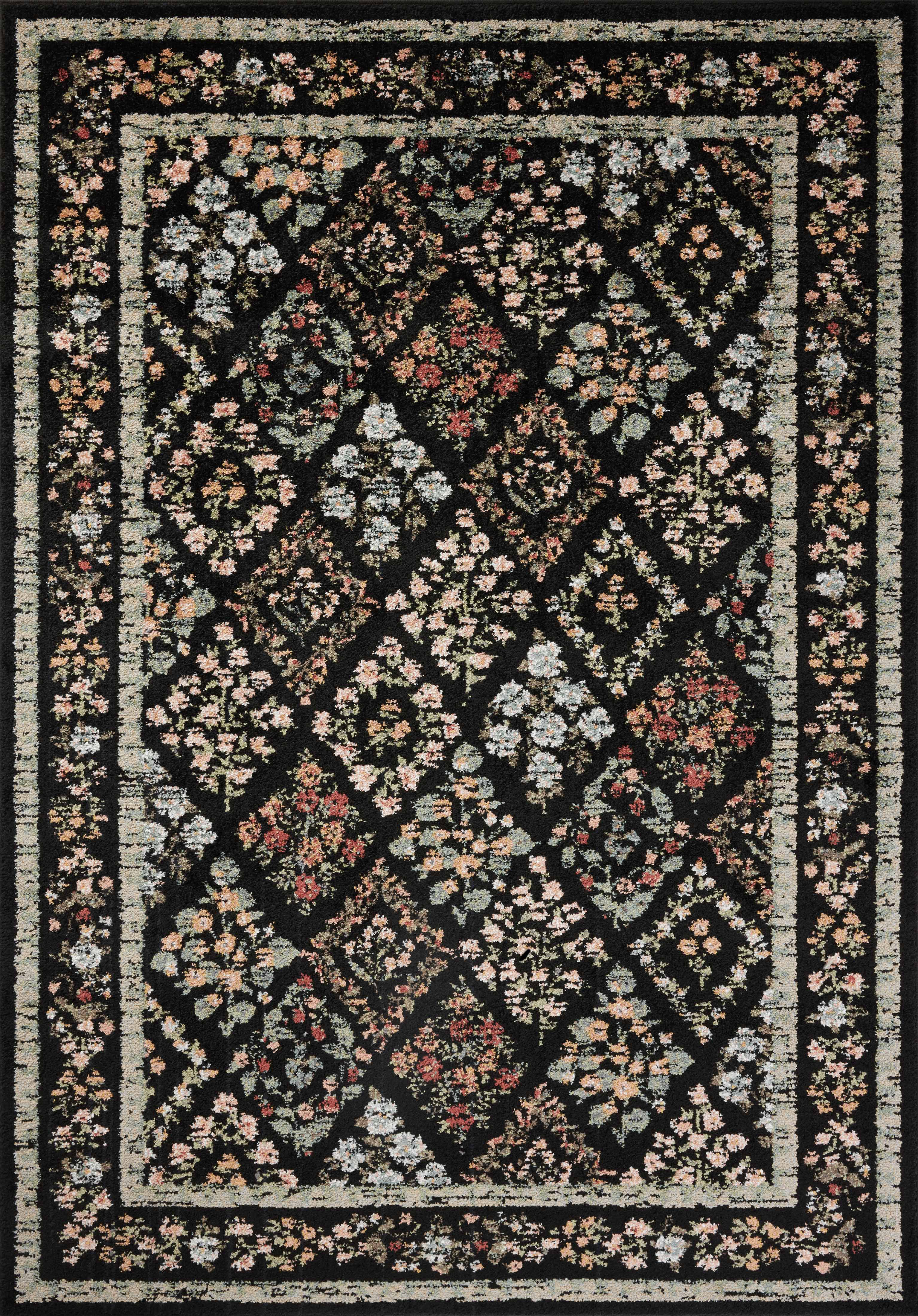 Liberia Rugs Rifle Paper Co. x Loloi Laurel Black Area Rug & Reviews | Wayfair