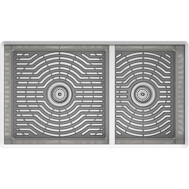 Ludington 32 in. L Stainless Steel Undermount Double Basin Kitchen Sink