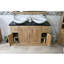 Decarlo 1230mm Double Bathroom Vanity with Vessel Stone Basin-37305111