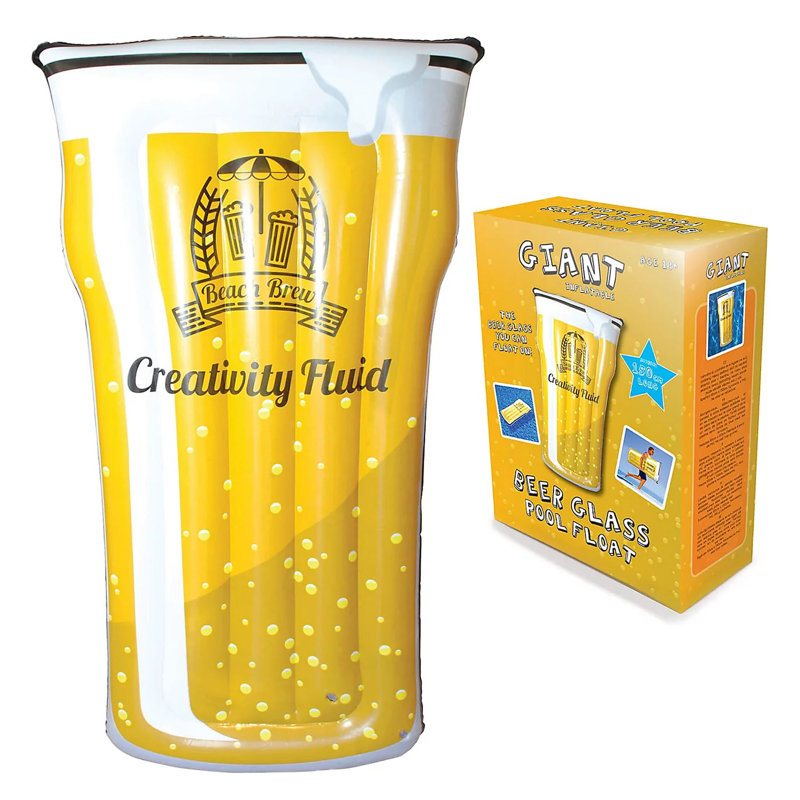 Original Products Giant Inflatable Beer Glass Pool Float 150cm