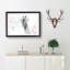 Giraffe with Paint Splashes - Picture Frame Graphic Art Print-56713243-56713245