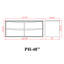 Ensemble de meuble-lavabo simple 48 po avec lavabo mural Jovette-1862597885