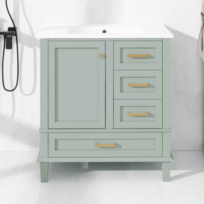 Meuble-lavabo 30 po avec lavabo, meuble-lavabo avec lavabo 30 po, 3 tiroirs