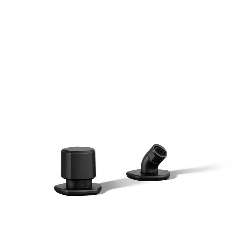 Occasion Deck-Mount Handshower Holder And Two-Way Diverter Valve, Matte Black