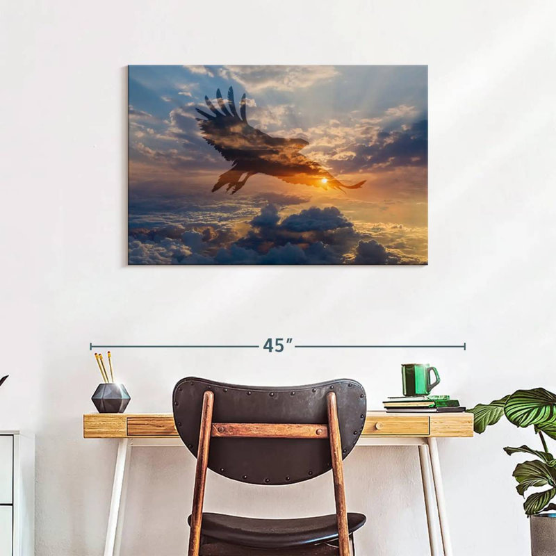 Silhouette de l'aube Brampt, H 24 po x l 36 po