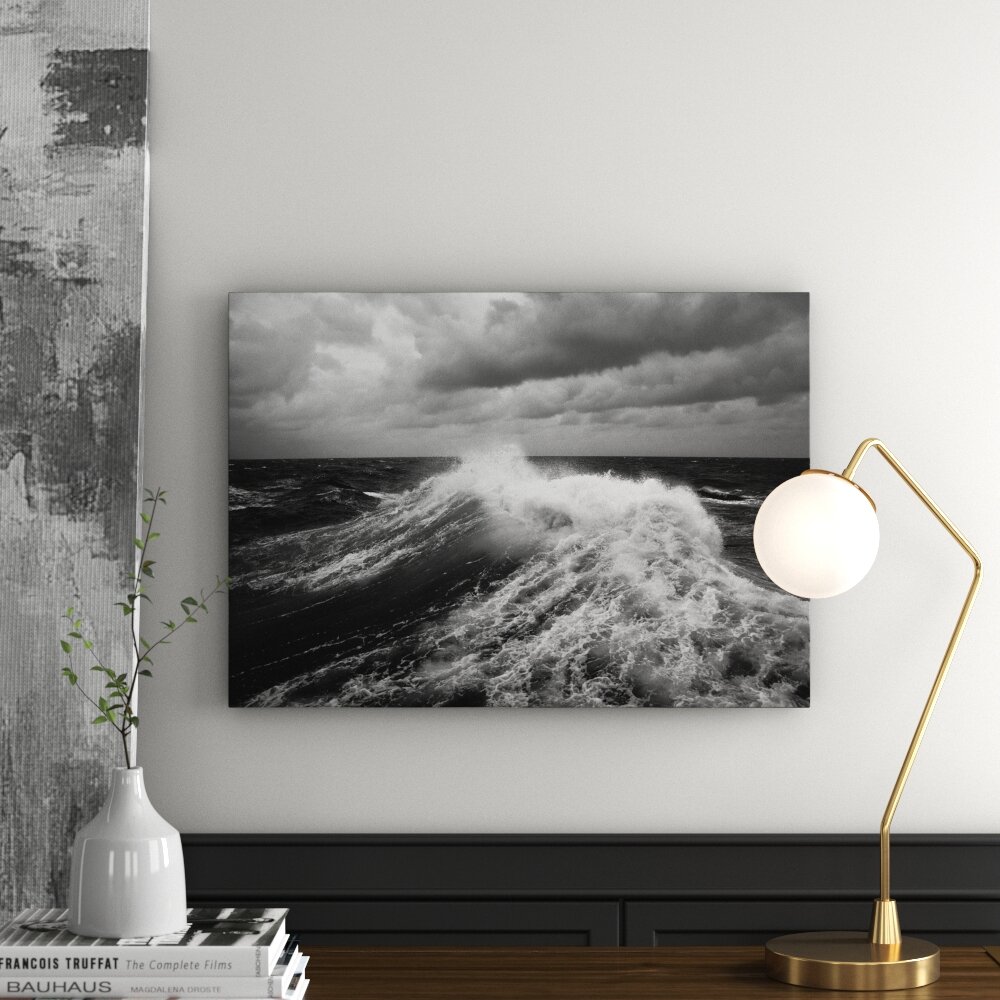 Leinwandbild „Meer - Welle - Sturm I“, Fotodruck