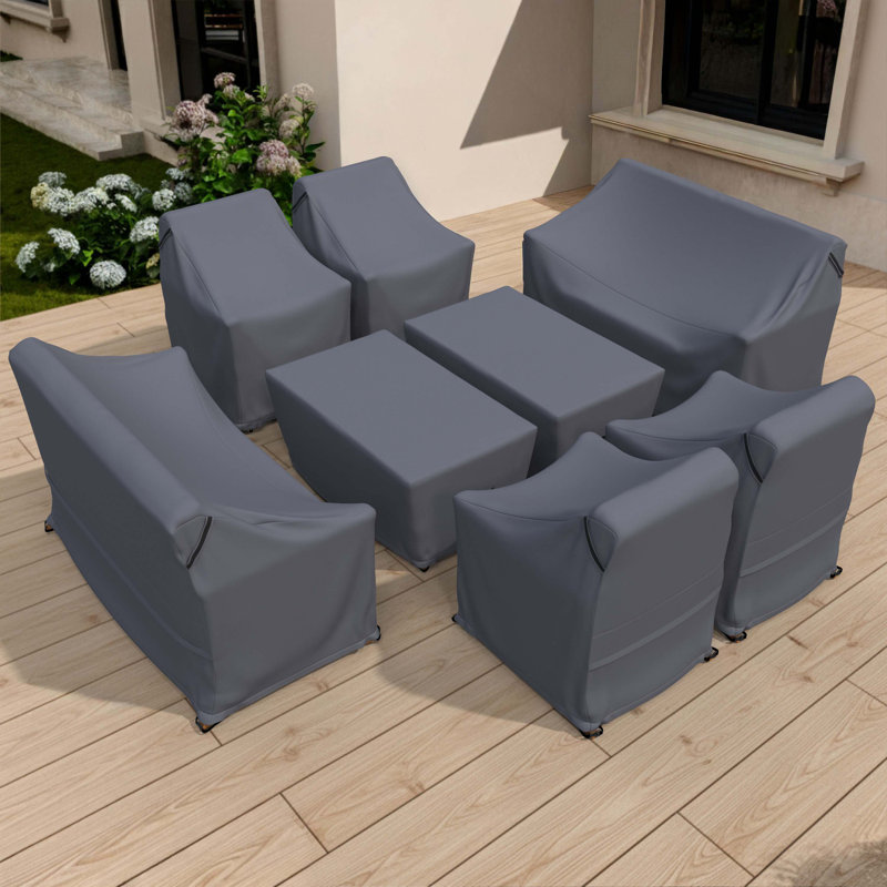 Housses pour conversation de jardin 8 pièces Hansen