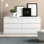 Commode double à 6 tiroirs l 60,5 po Jada