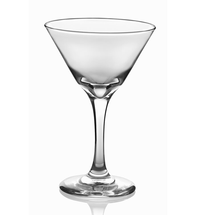 Martini - Glasses - Classic Clear - Set of 6 - Stemmed - by Majestic Gifts Inc. - Made in Europe - 5 oz. (Set of 6) Orren Ellis