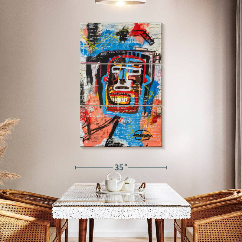 Avery Ninja Face, 50" H x 32" W
