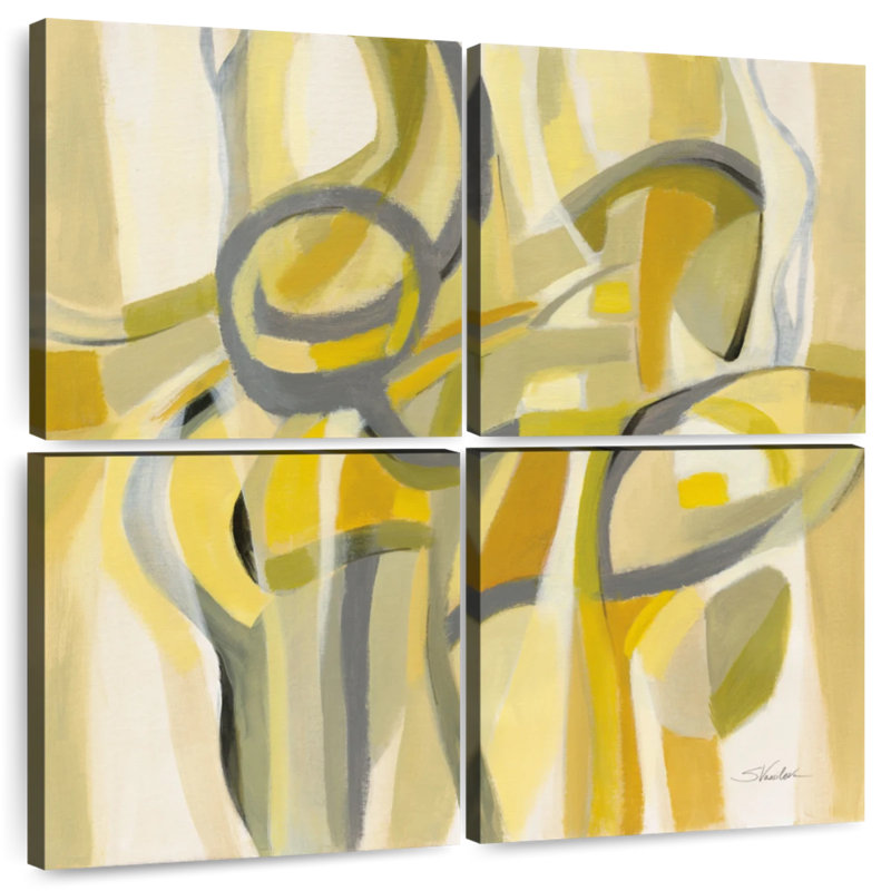 Avery Mid Mod Yellow, 18" H x 18" W