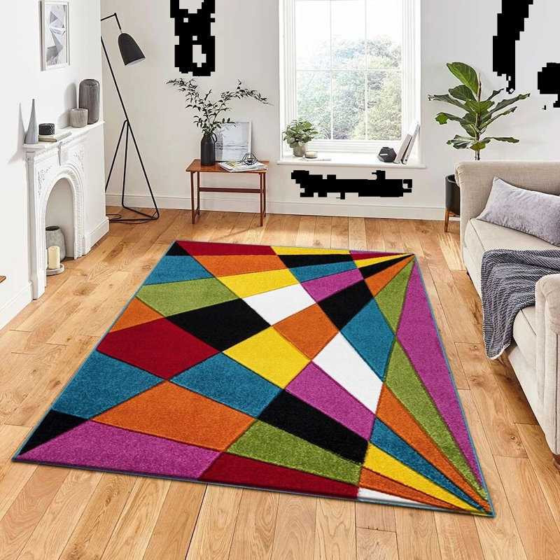 Modern Luxury Hand Carved Multi Colour Bedroom Carpet Small Floor Rug Mat, Rectangle 160 x 230cm