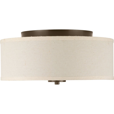 Chantey Linen Flush Mount