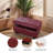 Faux Leather Ottoman-97791699