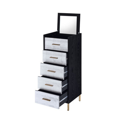 4-Drawer Jewellery Armoire With Lift-Top