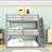 Full over Full over Full Triple Bunk Bed with Storage Staircase-780202356