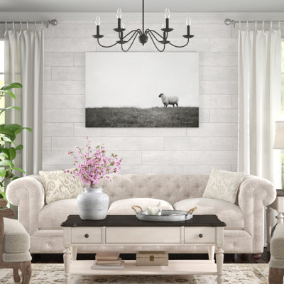 Islay Sheep II by Laura Marshall - Wrapped Canvas Print