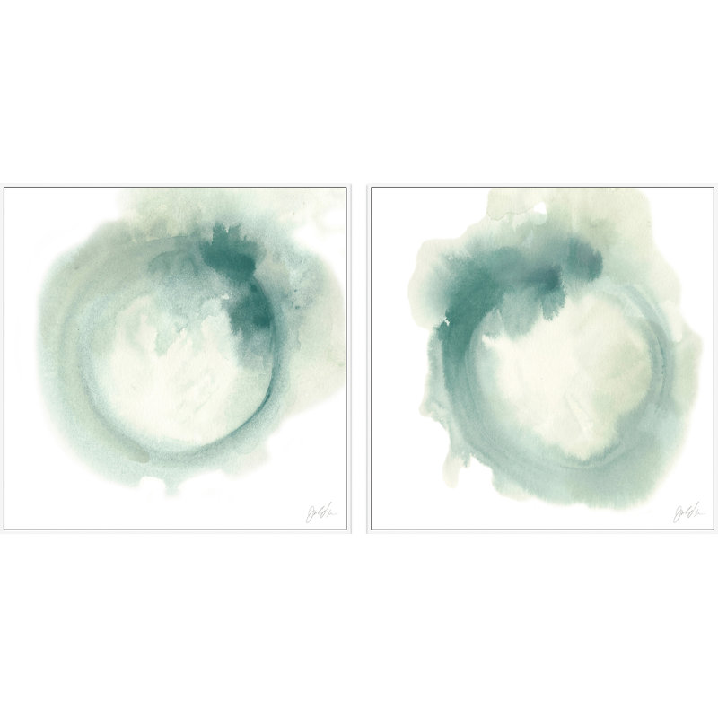 Nimbus III par Marmont Hill - ensemble de 2 reproductions sur toile, H 12 po x l 12 po x P 1,5 po