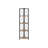 Taupe 4 Tier Bookcase For Photos - Metal & Modern Design Contemporary With Elegant