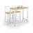 Clarkson 108cm Solid Wood Bar Set